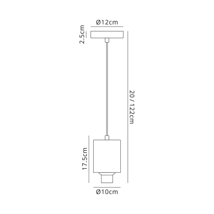 Nelson Lighting NL90319 Olivia 1 Light Pendant Satin Nickel