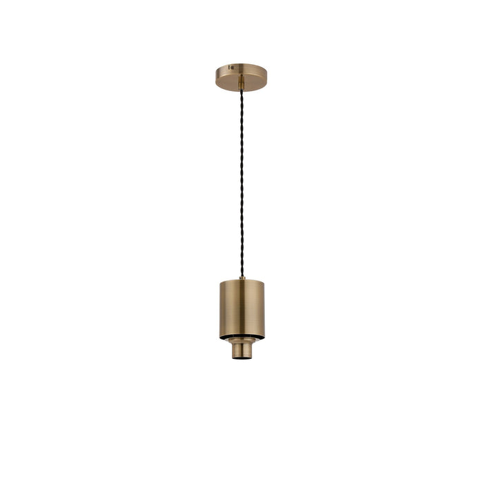 Nelson Lighting NL9032AB9 Olivia 1 Light Pendant Antique Brass