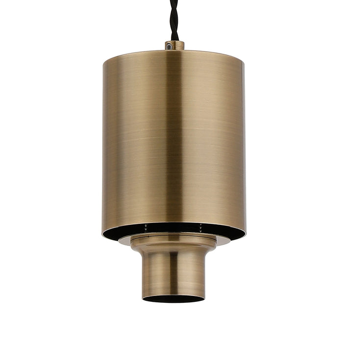 Nelson Lighting NL9032AB9 Olivia 1 Light Pendant Antique Brass