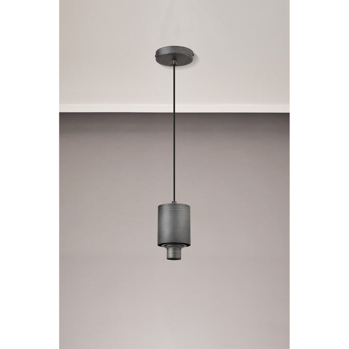 Nelson Lighting NL9032PE9 Olivia 1 Light Pendant Pewter