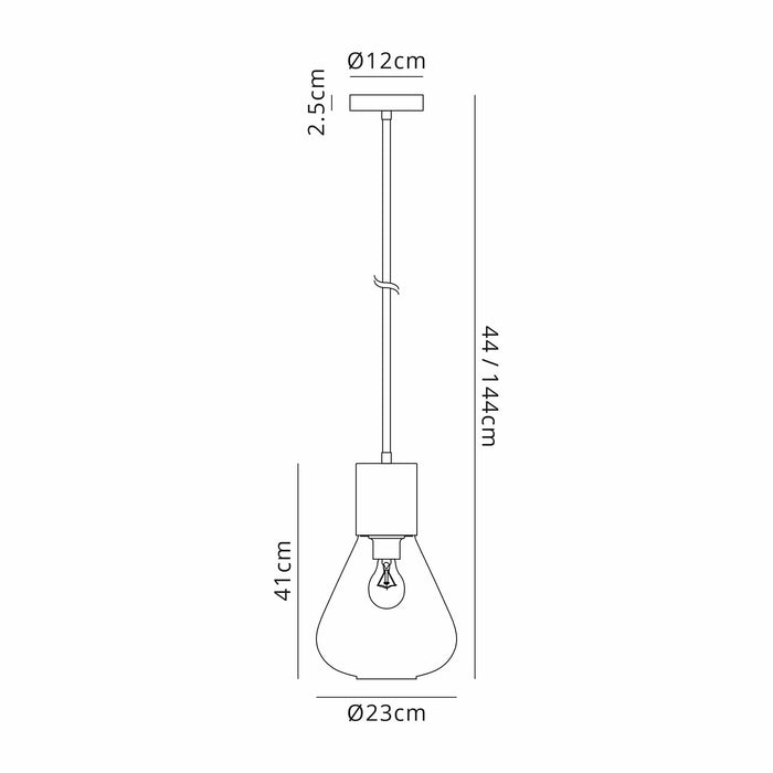 Nelson Lighting NLK09259 Olivia 1 Light Narrow Pendant Ancient Brass Green