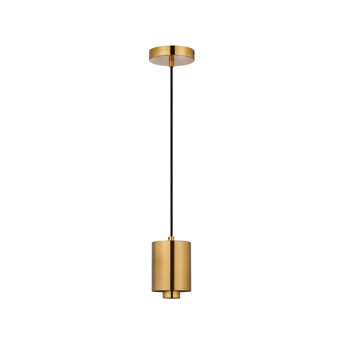 Nelson Lighting NLK09259 Olivia 1 Light Narrow Pendant Ancient Brass Green