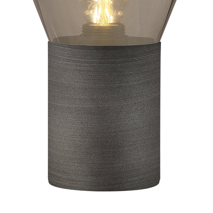 Nelson Lighting NLK11669 Olivia 1 Light Table Lamp Pewter Smoke Plated