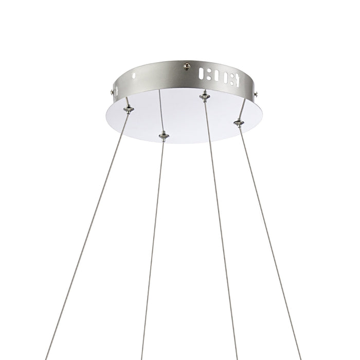 Nelson Lighting NL73409 Padwa 8 LED Ring Pendant Polished Chrome