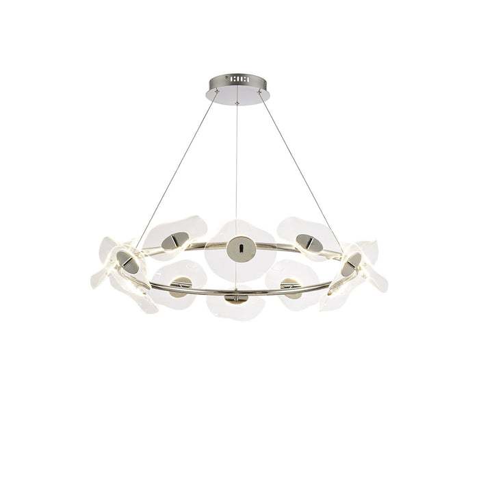 Nelson Lighting NL73419 Padwa 12 LED Ring Pendant Polished Chrome