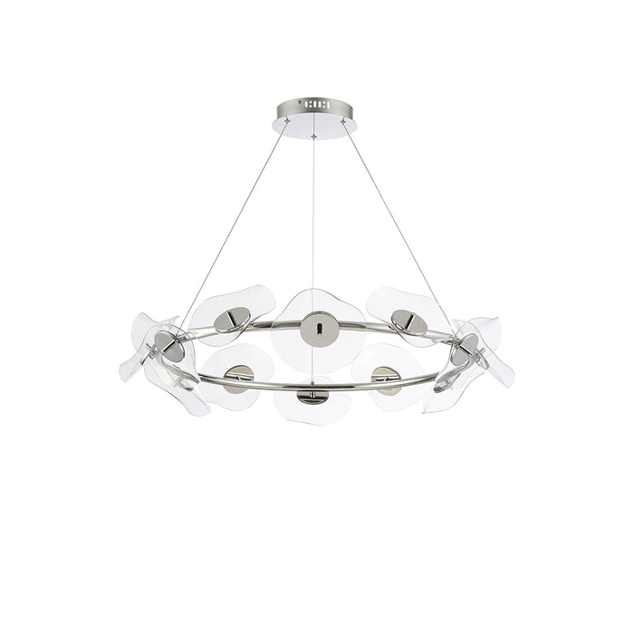 Nelson Lighting NL73419 Padwa 12 LED Ring Pendant Polished Chrome