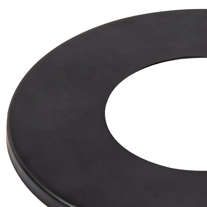 Nelson Lighting NL85629 Raibon Black Metal Ring Plate