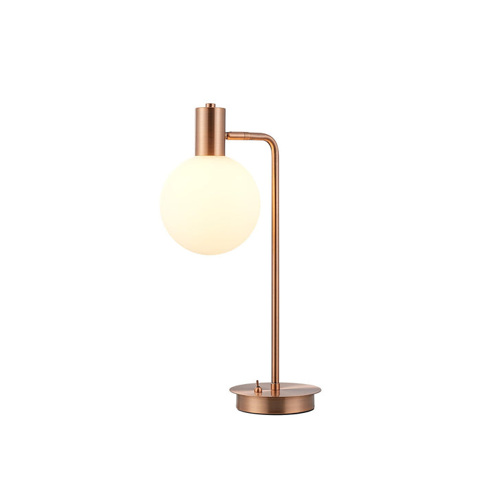 Nelson Lighting NL82799 Regent 1 Light Table Lamp Antique Copper