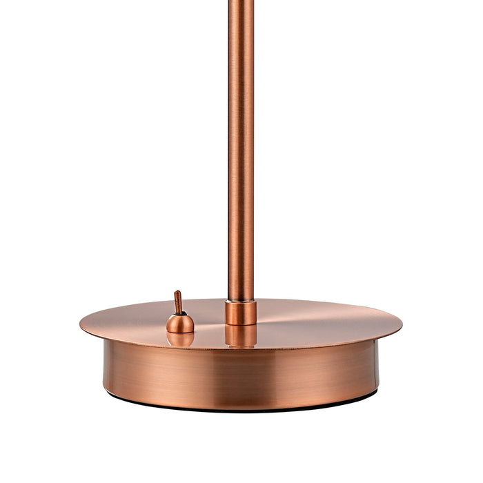 Nelson Lighting NL82799 Regent 1 Light Table Lamp Antique Copper