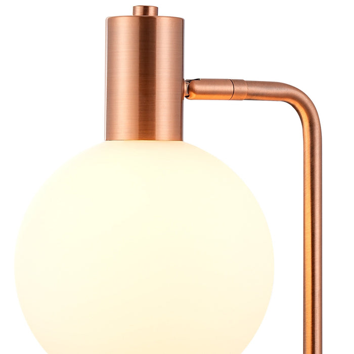 Nelson Lighting NL82799 Regent 1 Light Table Lamp Antique Copper