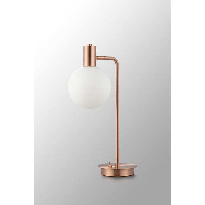 Nelson Lighting NL82799 Regent 1 Light Table Lamp Antique Copper