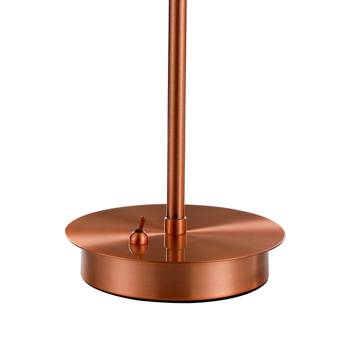 Nelson Lighting NL90709 Regent 1 Light Table Lamp Antique Copper