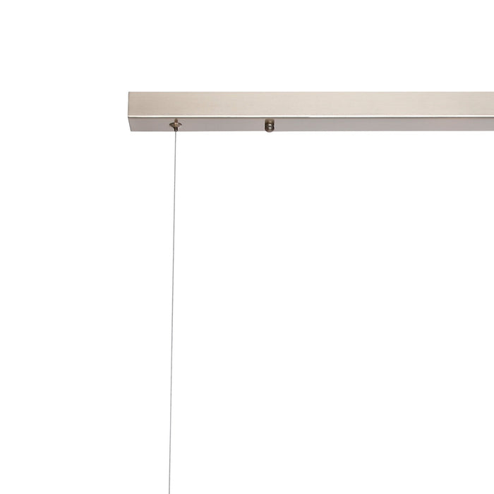 Nelson Lighting NL9058/CH9 Safady 9 Light Linear Pendant Satin Nickel Chrome Plated