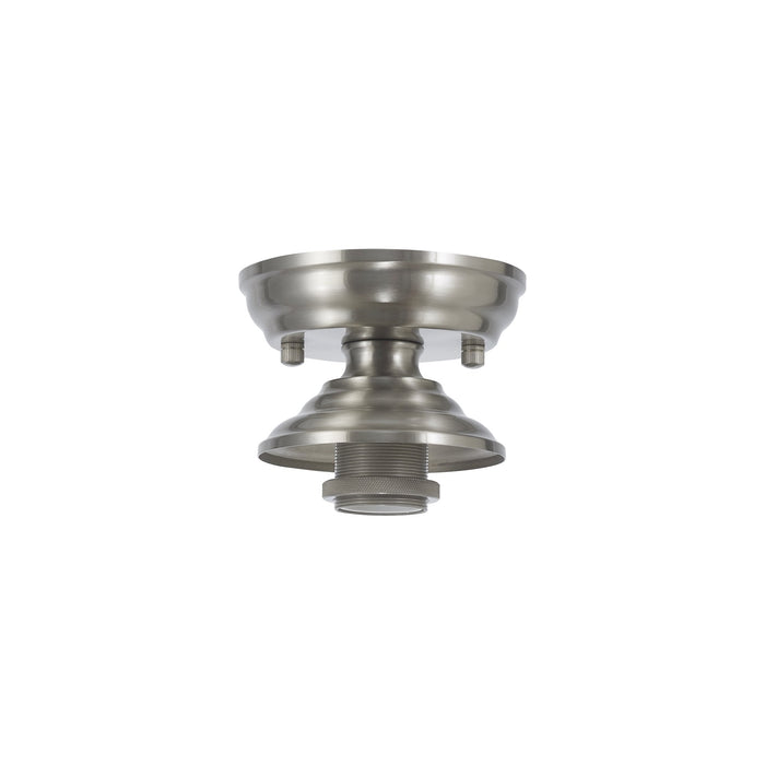 Nelson Lighting NL86849 Tabion 1 Light Flush Ceiling Light Satin Nickel