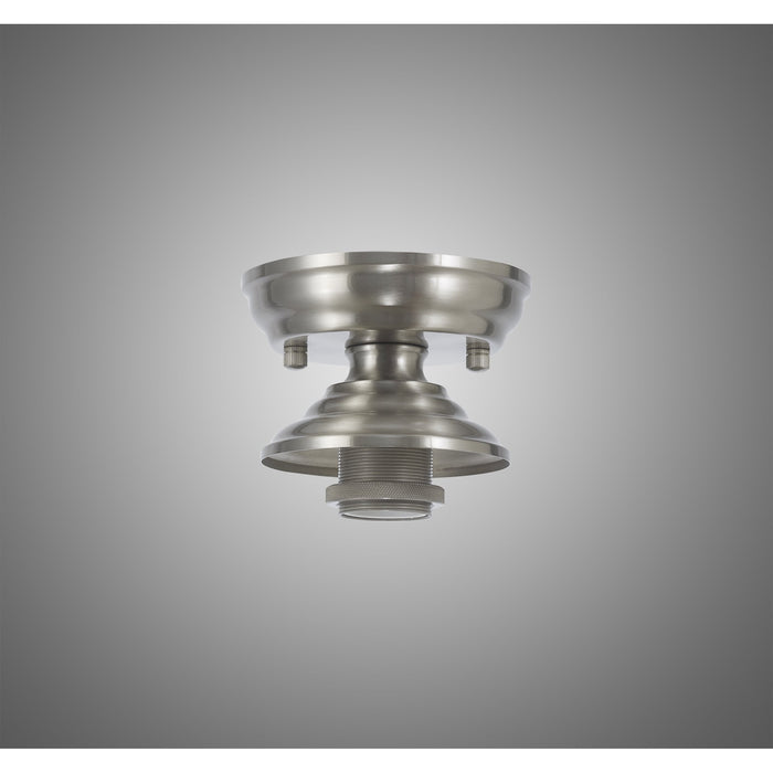 Nelson Lighting NL86849 Tabion 1 Light Flush Ceiling Light Satin Nickel