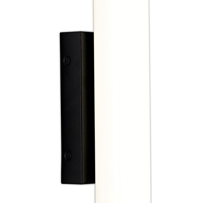 Nelson Lighting NL90389 Tao 1 LED Bathroom Wall Light Sand Black