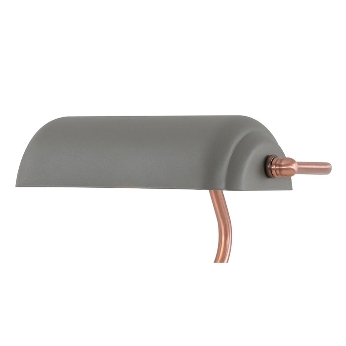 Nelson Lighting NL70029 Barnie Table Lamp 1 Light With Toggle Switch Sand Grey/Copper