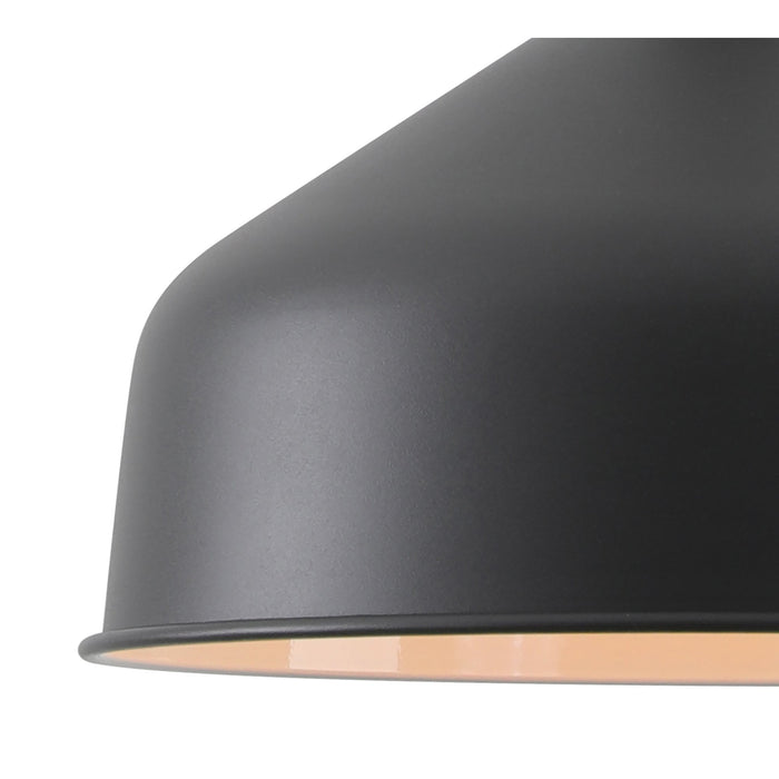 Nelson Lighting NL70169 Barnie Medium Pendant Sand Black/Copper/White