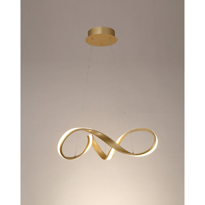 Nelson Lighting NL70769 Brandon Small Pendant LED Sand Gold