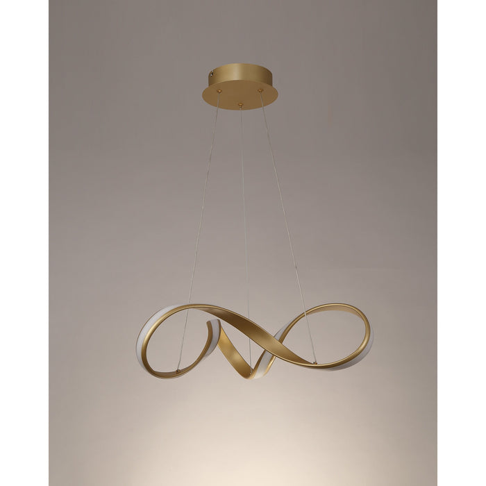 Nelson Lighting NL70769 Brandon Small Pendant LED Sand Gold