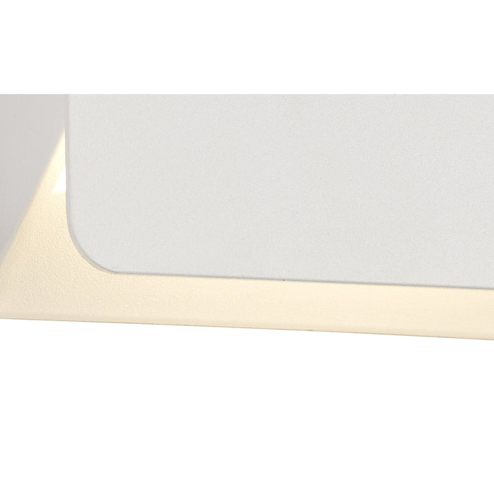 Nelson Lighting NL72009 Carl Outdoor Up & Downward Lighting Wall Lamp LED Sand White