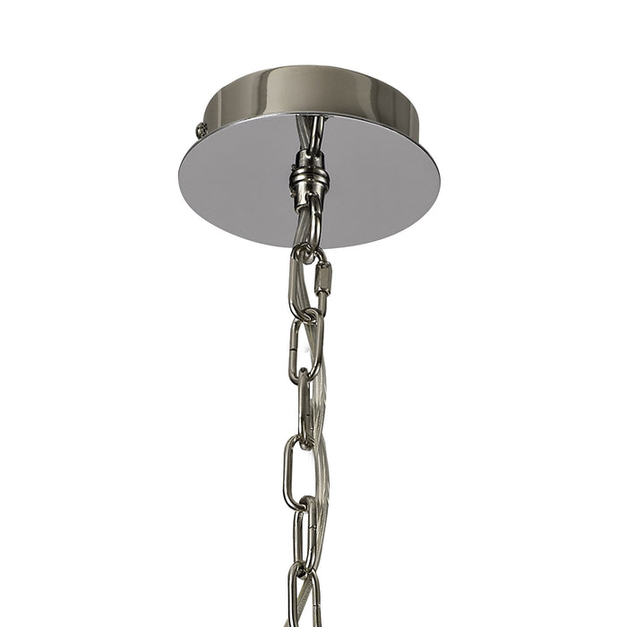 Nelson Lighting NL73119 Darling Pendant/Semi Ceiling 6 Light Polished Nickel