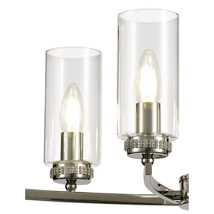 Nelson Lighting NL73119 Darling Pendant/Semi Ceiling 6 Light Polished Nickel