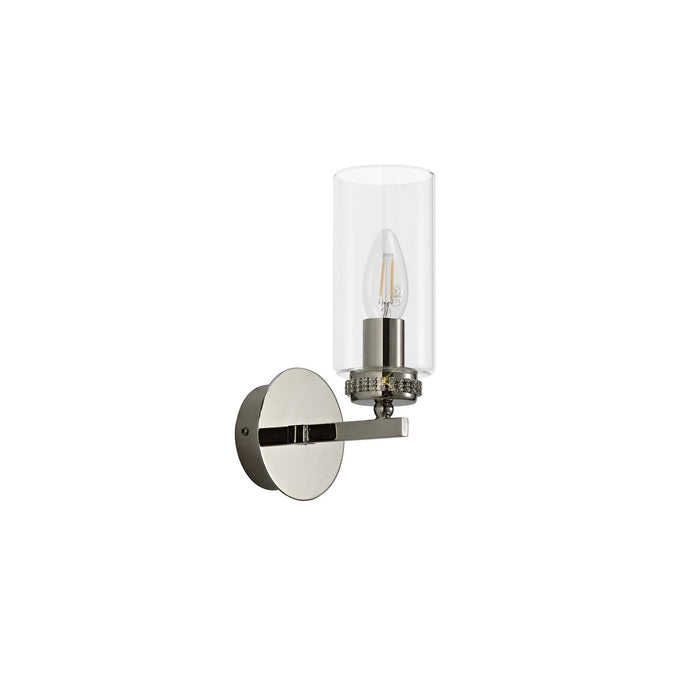 Nelson Lighting NL73129 Darling Wall Lamp Switched 1 Light Polished Nickel