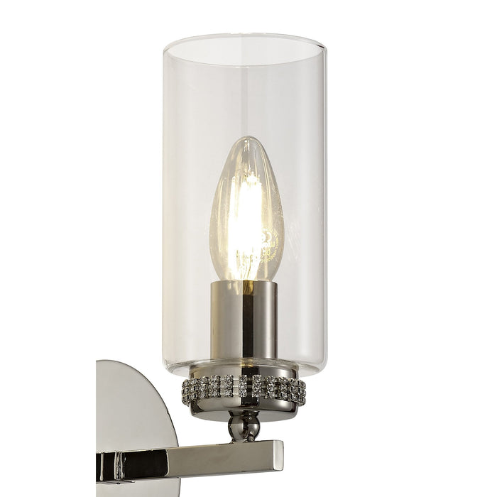 Nelson Lighting NL73129 Darling Wall Lamp Switched 1 Light Polished Nickel