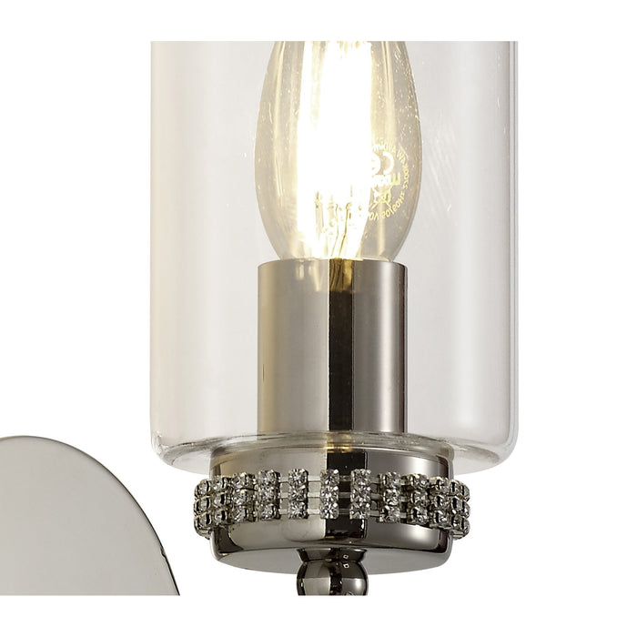 Nelson Lighting NL73129 Darling Wall Lamp Switched 1 Light Polished Nickel