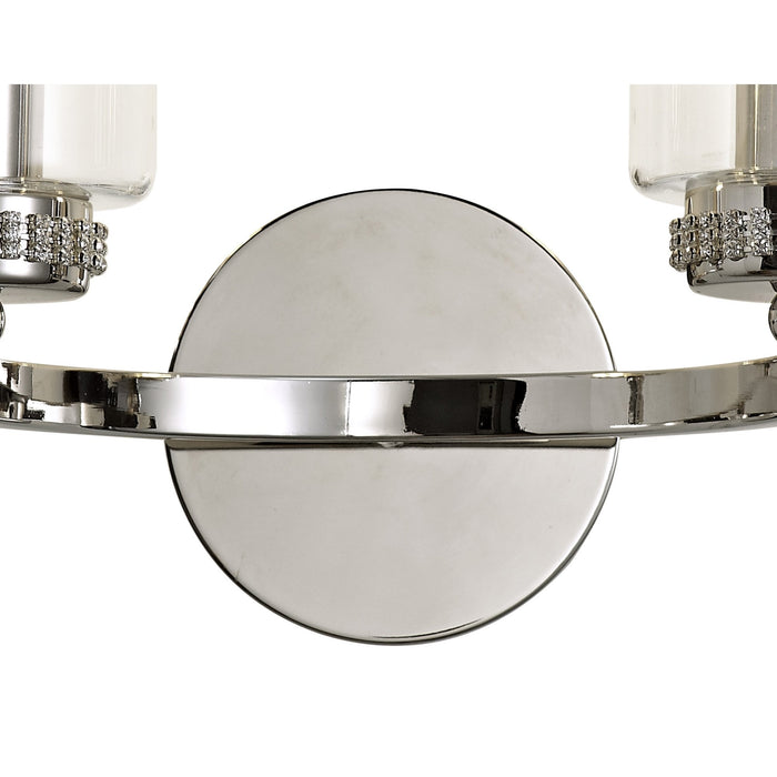 Nelson Lighting NL73139 Darling Wall Lamp Switched 2 Light Polished Nickel