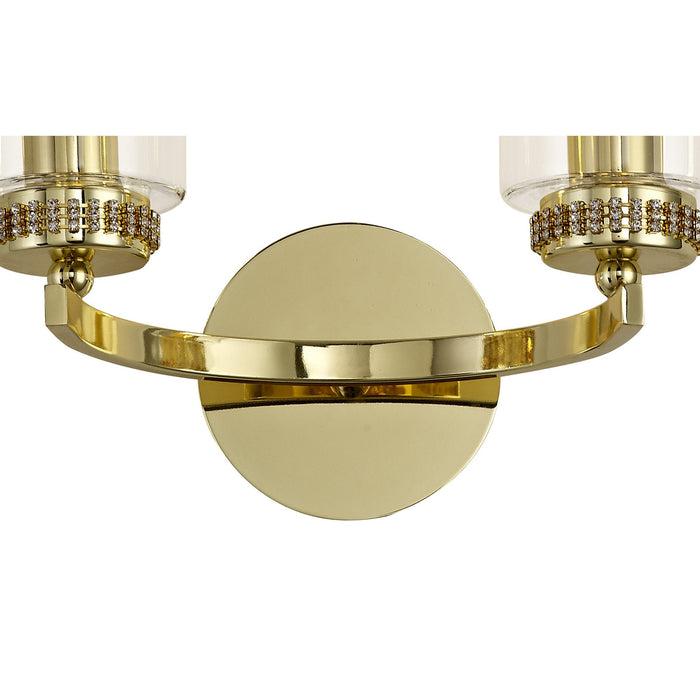 Nelson Lighting NL73249 Darling Wall Lamp Switched 2 Light Polished Gold