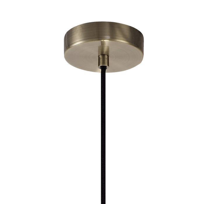 Nelson Lighting NL71309 Davie Small Pendant 1 Light Antique Brass