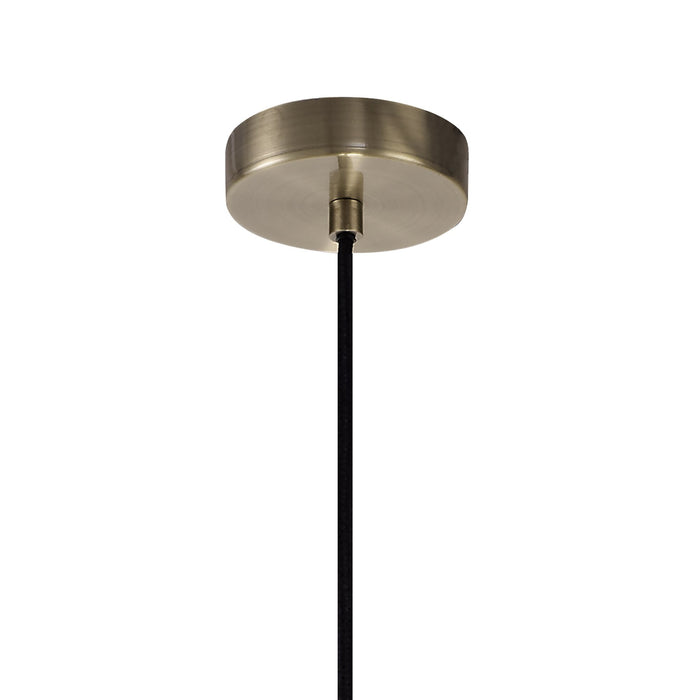 Nelson Lighting NL71329 Davie Large Pendant 1 Light Antique Brass