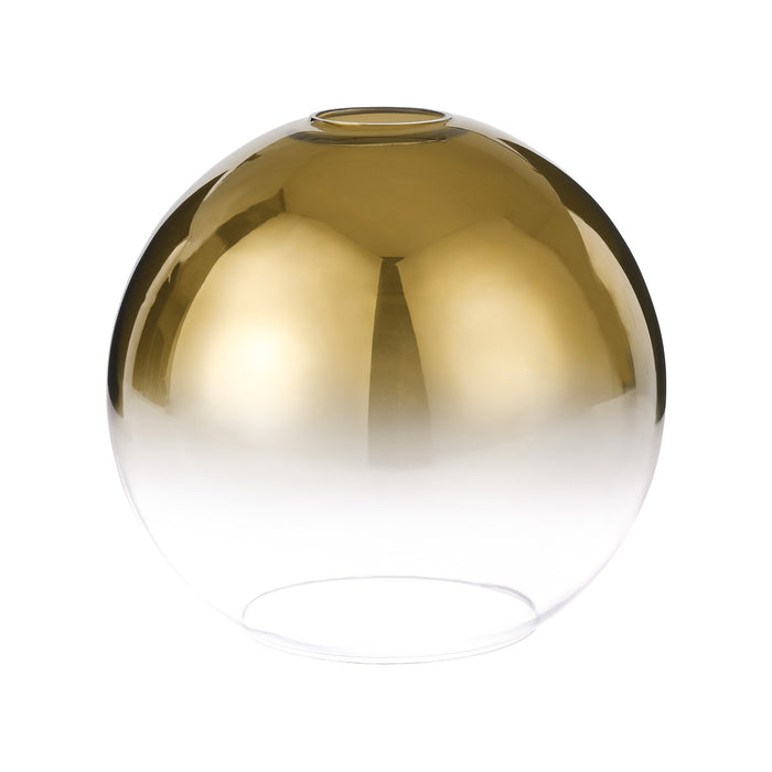 Nelson Lighting NL77909 Acme 30cm Globe Glass Brass Gold/Clear