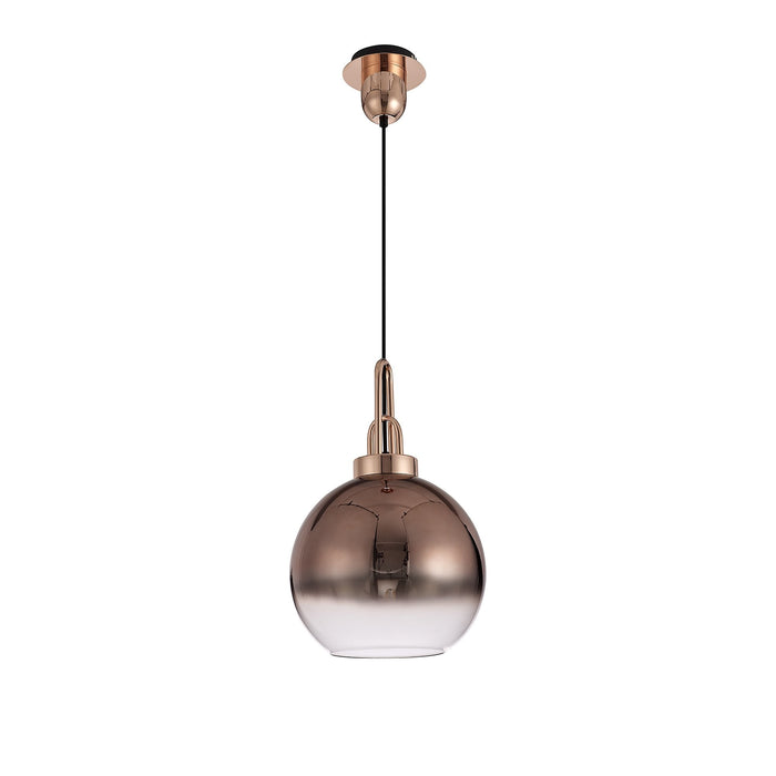 Nelson Lighting NL77929 Acme 30cm Globe Glass Copper/Clear