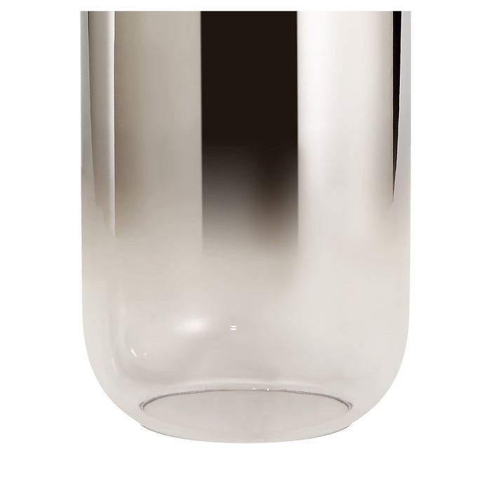 Nelson Lighting NL77949 Acme 16cm Cylinder Glass Smoked/Clear