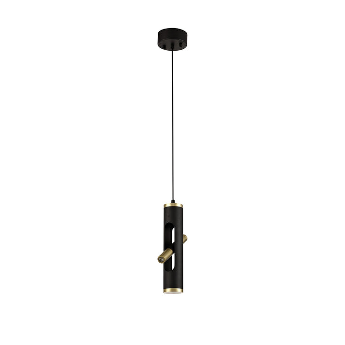 Nelson Lighting NL76699 Acoza Pendant LED Sand Black/Gold