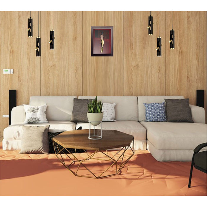 Nelson Lighting NL76709 Acoza Pendant LED Sand Black/Gold