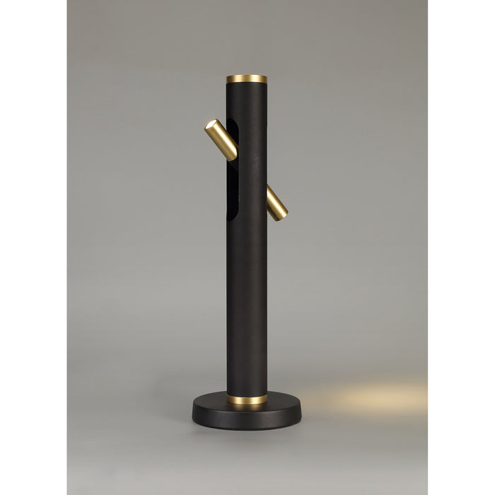 Nelson Lighting NL76739 Acoza Table Lamp LED Sand Black/Gold