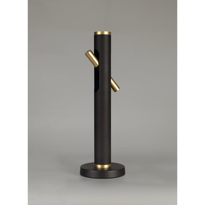 Nelson Lighting NL76739 Acoza Table Lamp LED Sand Black/Gold