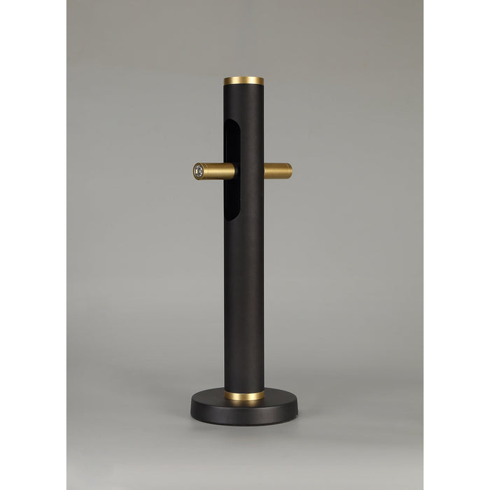 Nelson Lighting NL76739 Acoza Table Lamp LED Sand Black/Gold