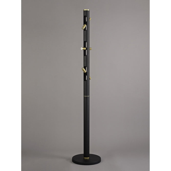 Nelson Lighting NL76749 Acoza Floor Lamp LED Sand Black/Gold