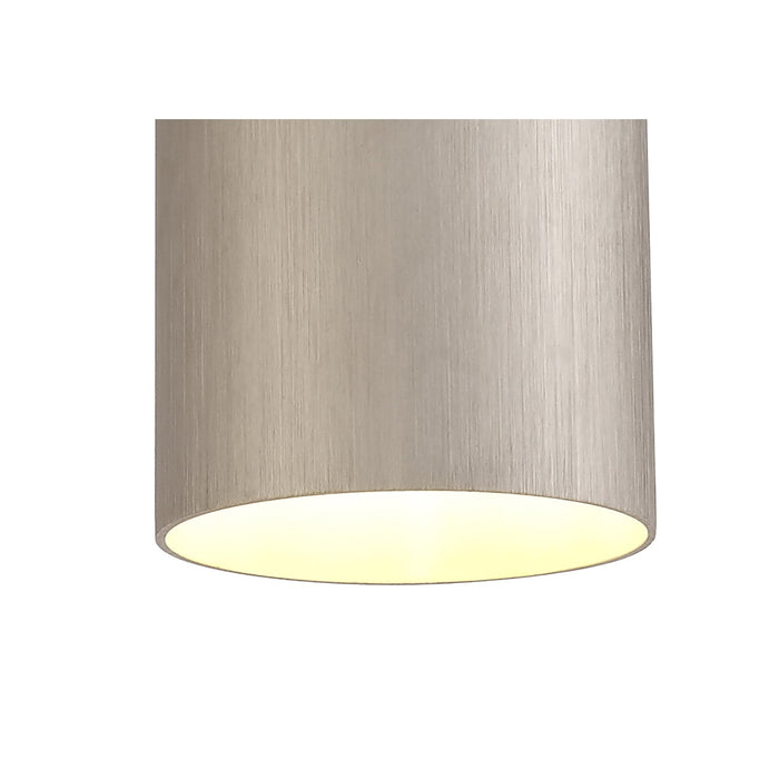 Nelson Lighting NL74079 Amo Single Pendant Satin Nickel/Polished Chrome