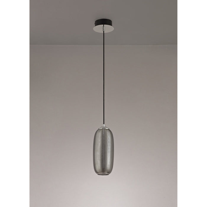 Nelson Lighting NL74349 Barter Pendant LED Smoked/Black