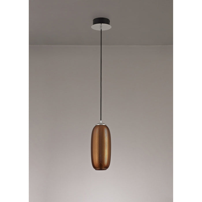 Nelson Lighting NL74359 Barter Pendant LED Copper/Black