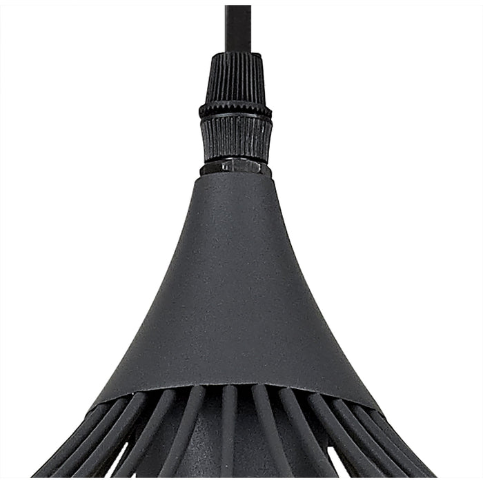 Nelson Lighting NL83809 Belgium Shallow Pendant Graphite