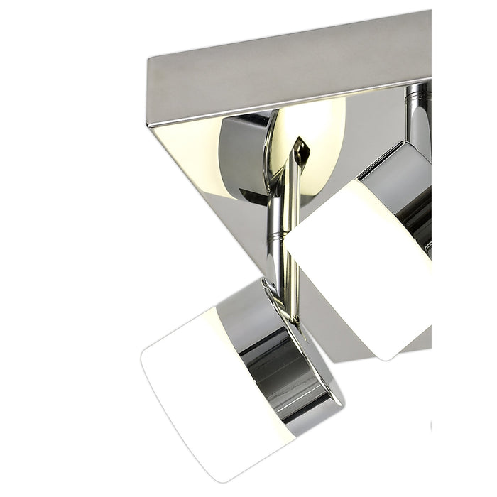 Nelson Lighting NL77429 Bovan Bathroom 4 Light Ceiling LED Polished Chrome (S)