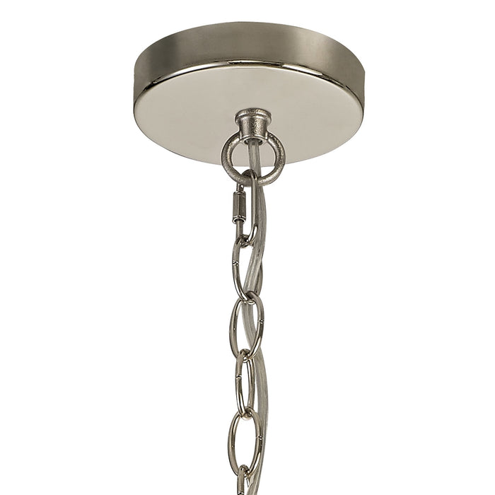 Nelson Lighting NL81399 Char Teardrop Pendant 1 Light Polished Nickel