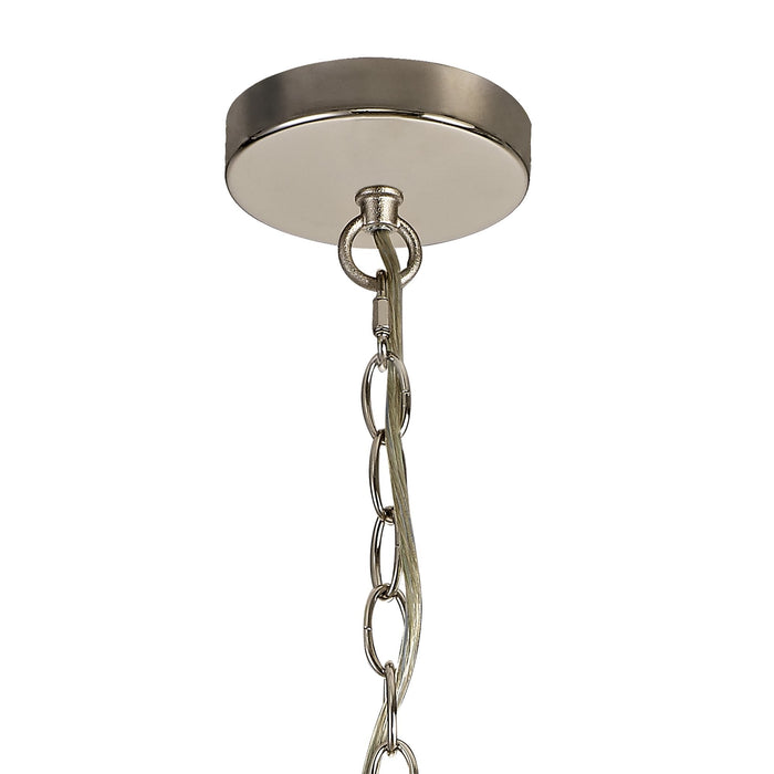 Nelson Lighting NL81409 Char Diamond Pendant 3 Light Polished Nickel